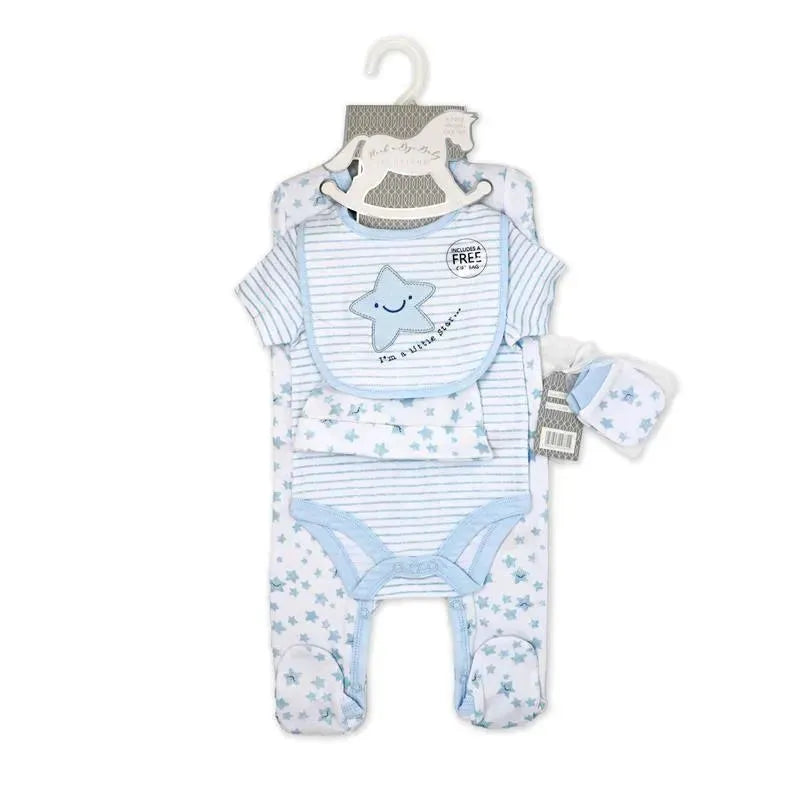 Rose Textiles - 5Pk Baby Boy Star Mesh Bag Set