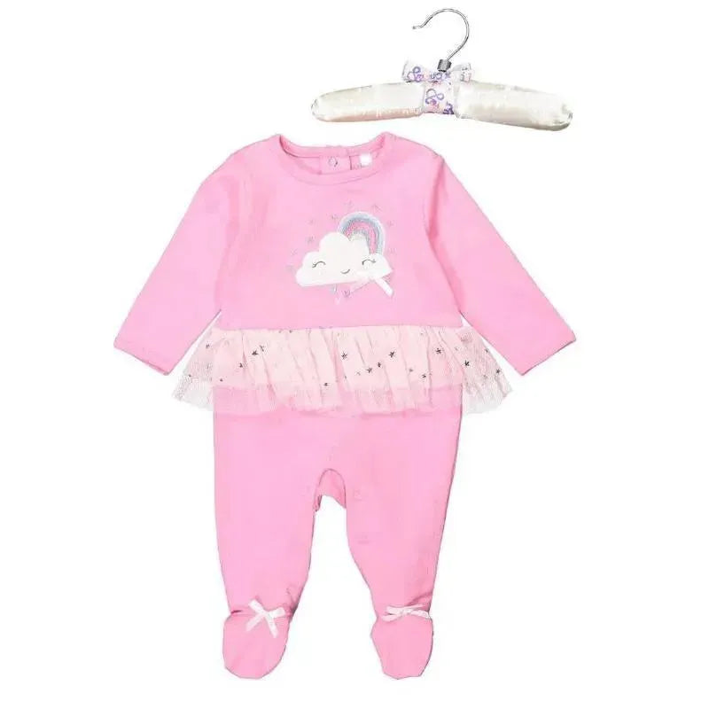 Rose Textiles - Baby Girl Tutu Sleepsuit, Cloud