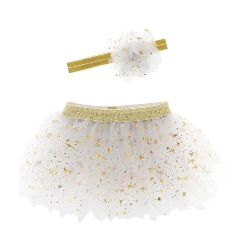 Stephen Joseph - Big Sister Tutu & Headband Set, Golden Pearl