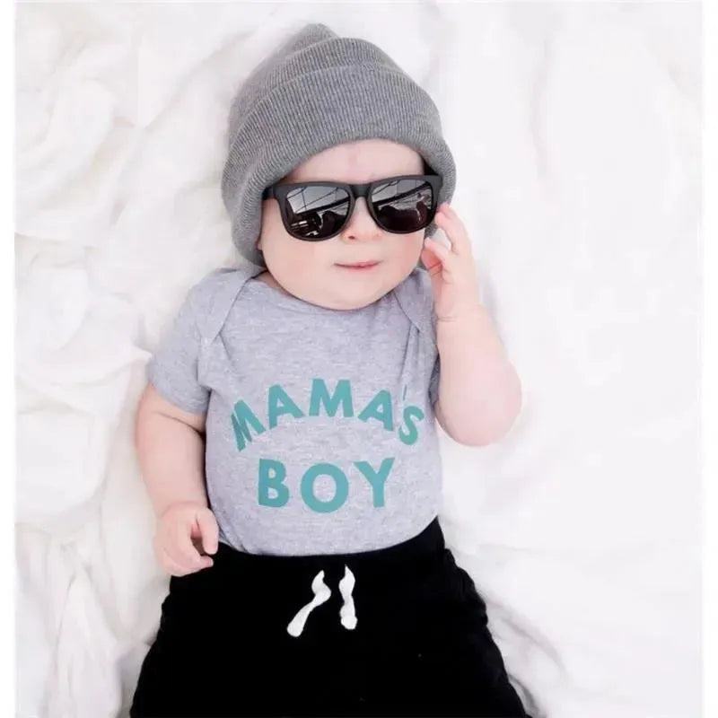 Sweet Wink - Baby Boy Mama's Boy Short Sleeve Bodysuit