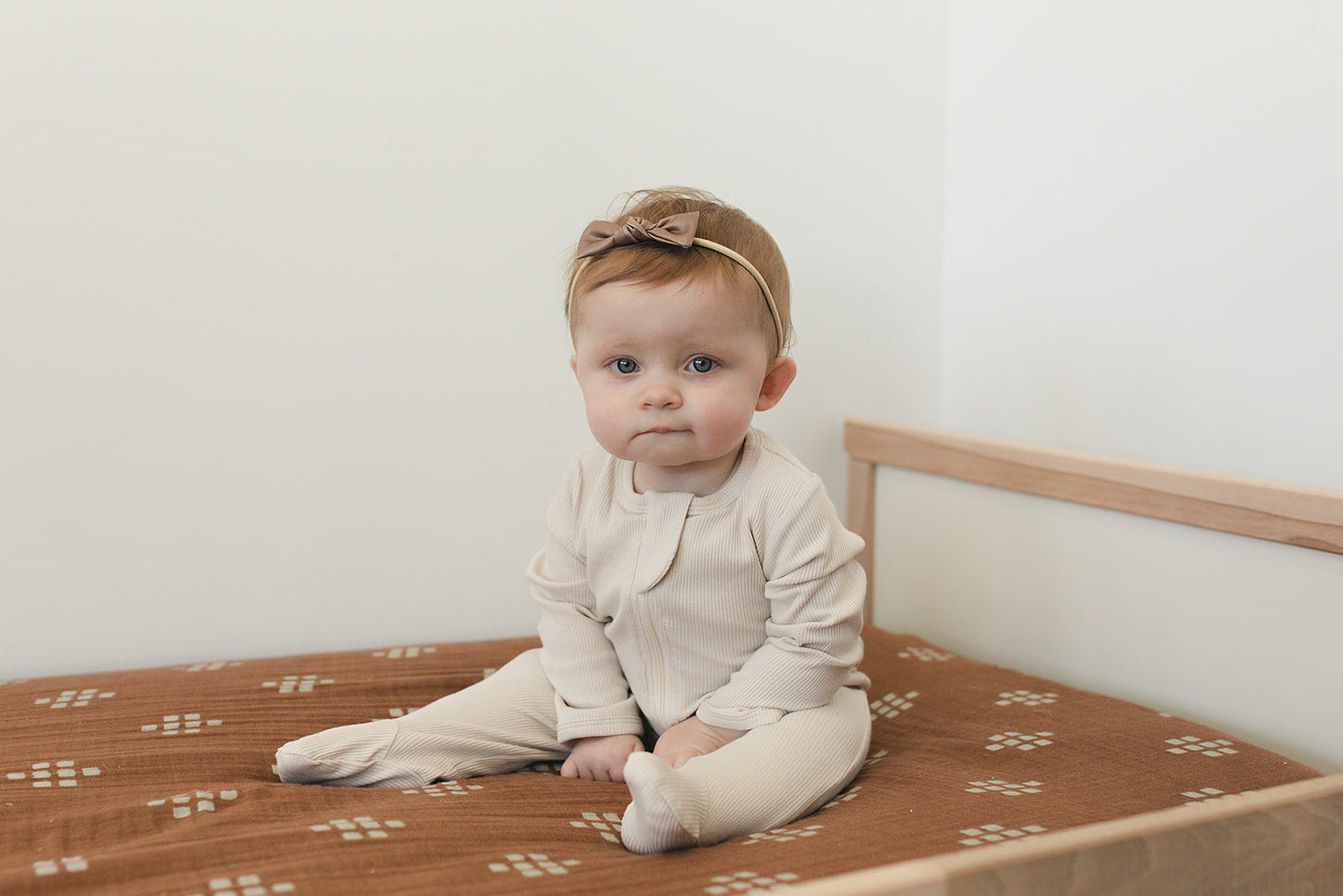 Vanilla Organic Cotton Ribbed zipper
