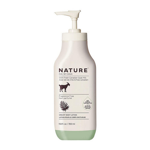 Canus Goats Milk, Creamy Body Lotion Fragrance Free, 11.8 Oz