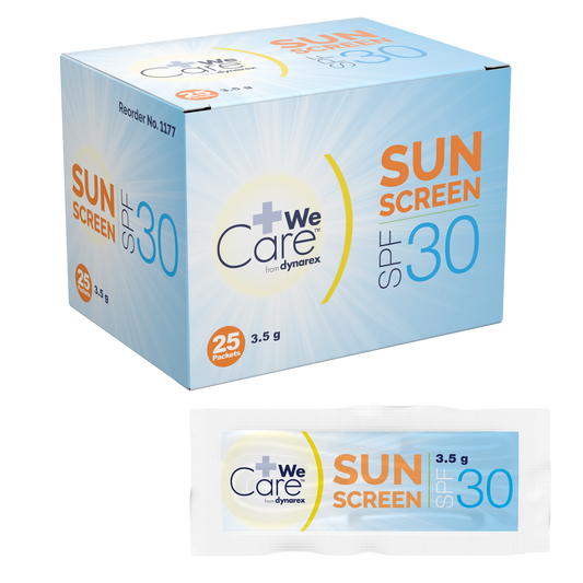 Dynarex WeCare Sunscreen - SPF 30 Individual Packets - 3.5 Grams - Senior.com Sunscreen