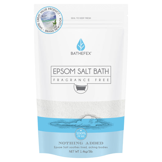 BATHEFEX EPSOM SALT - FRAGRANCE FREE 1.4KG