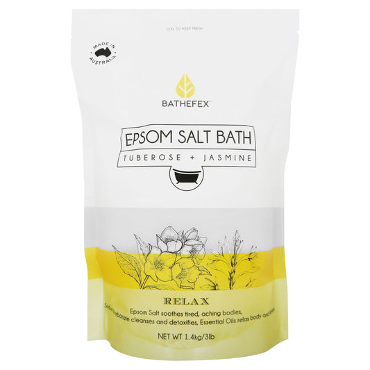 BATHEFEX EPSOM SALT - TUBEROSE + JASMINE 1.4KG