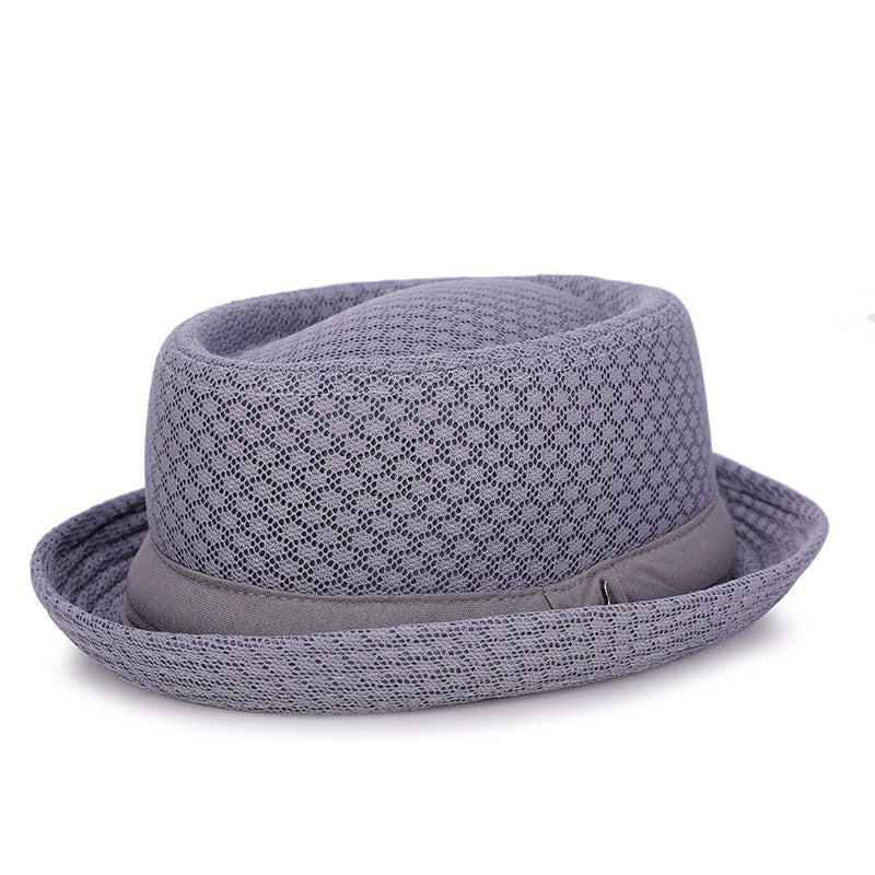 Hat British Jazz Hat Breathable Mesh Flat