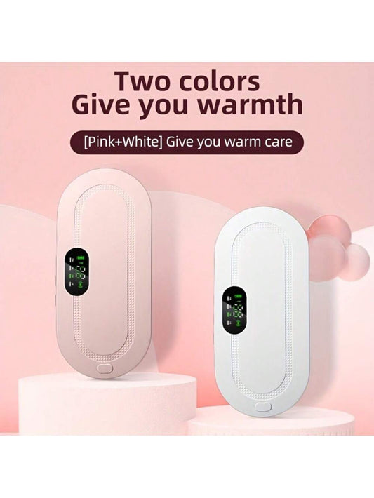 1pc Electric Heating Palace Belt Women Menstrual Period Hot Compress Warm Palace Treasure Household Menstrual Device Protective Belt Hot Compress Vibration Waist Massager Charging Heating Pad