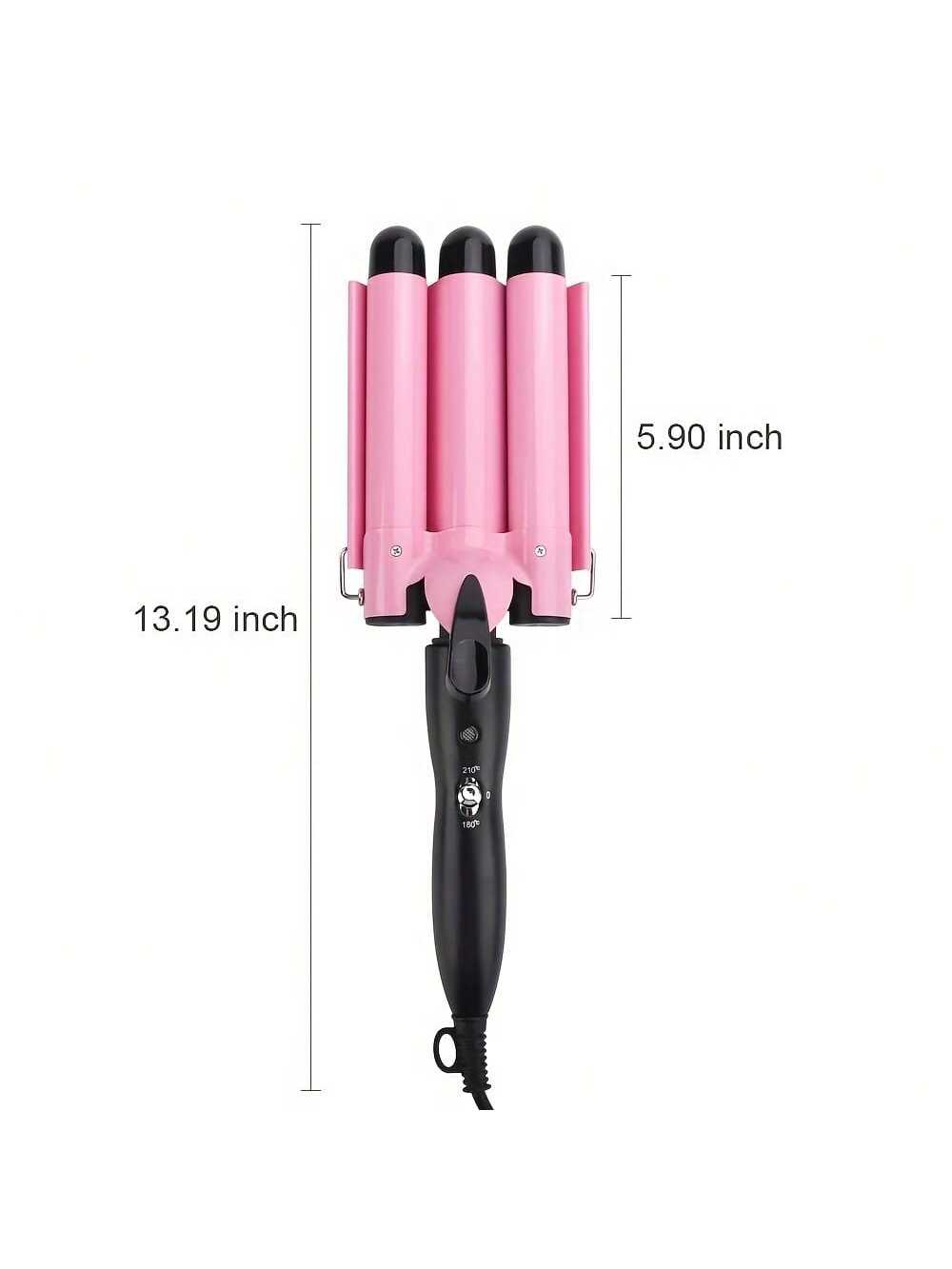25mm Professional Triple Barrel Hair Curling Iron Electric Ceramic Curling Wand Hair Styling Tool