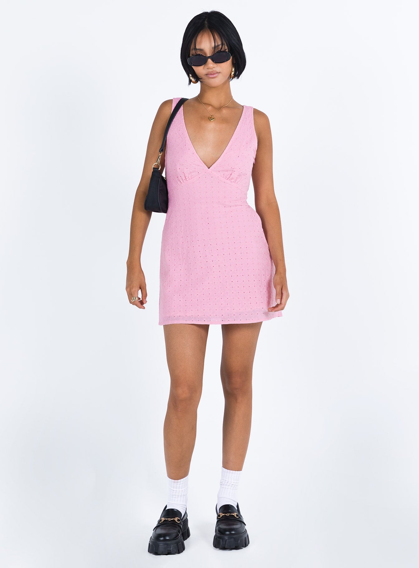 Nellie Mini Dress Orchid Pink