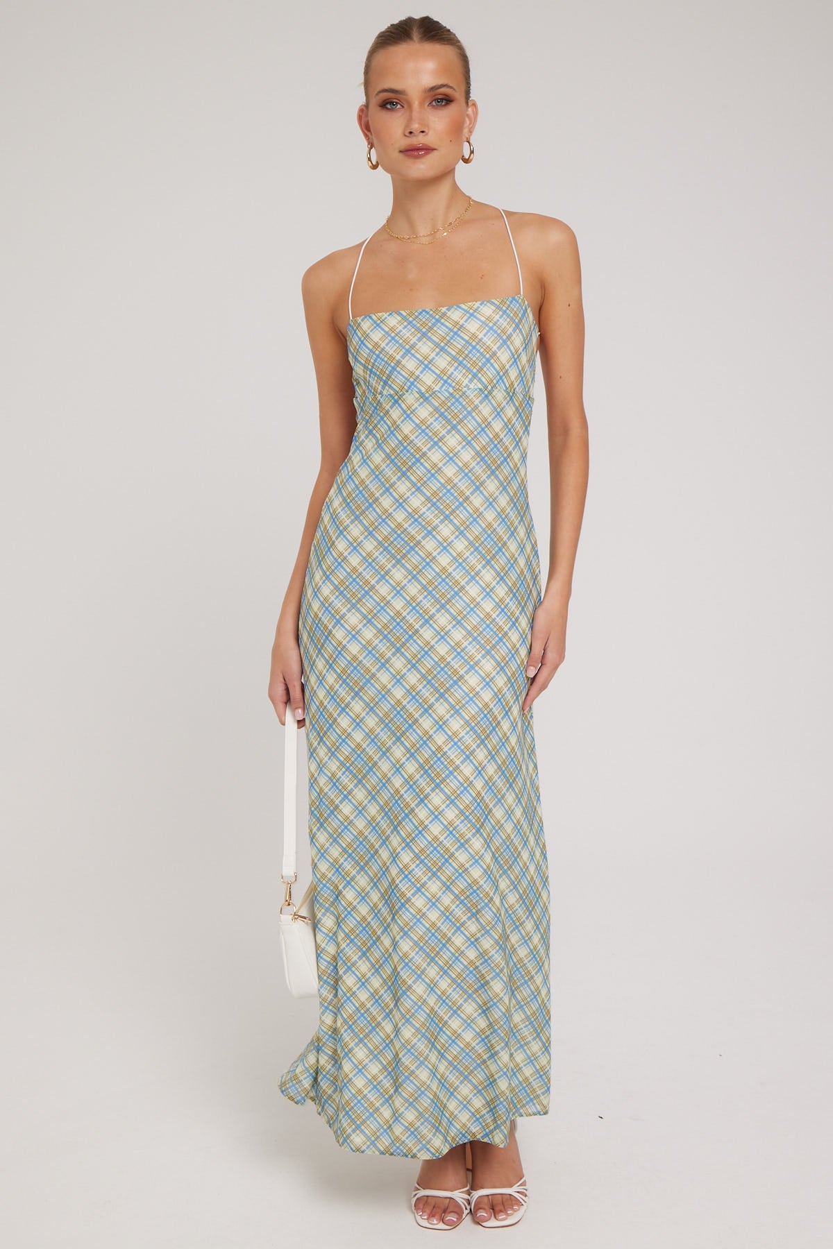 Charlie Holiday Evelyn Maxi Dress Picnic Check