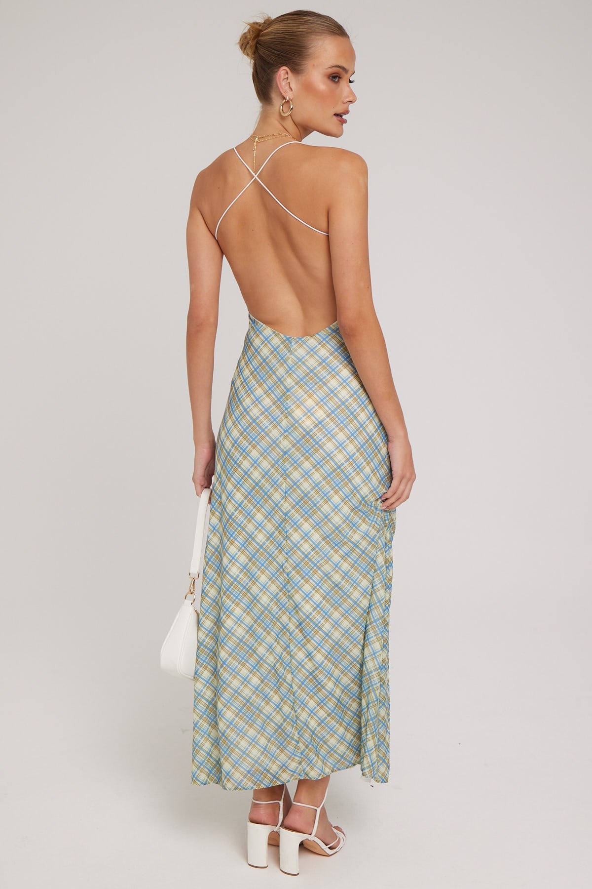 Charlie Holiday Evelyn Maxi Dress Picnic Check