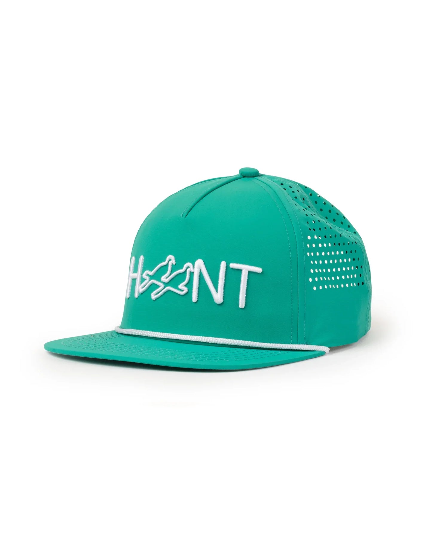Hunt Perforated Nylon - 5 Panel - Teal