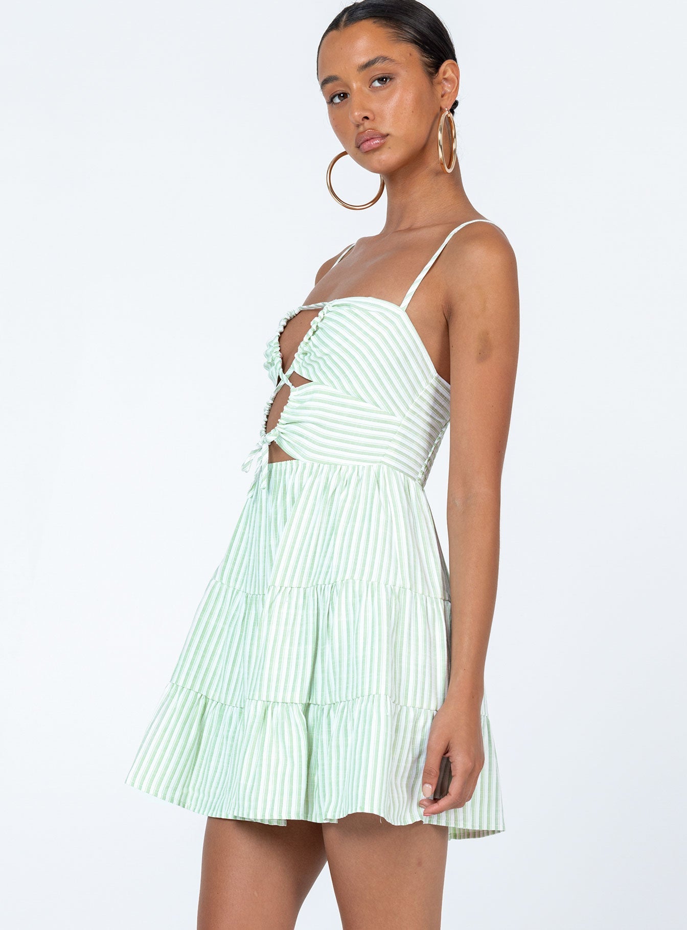 Rise Up Mini Dress Green