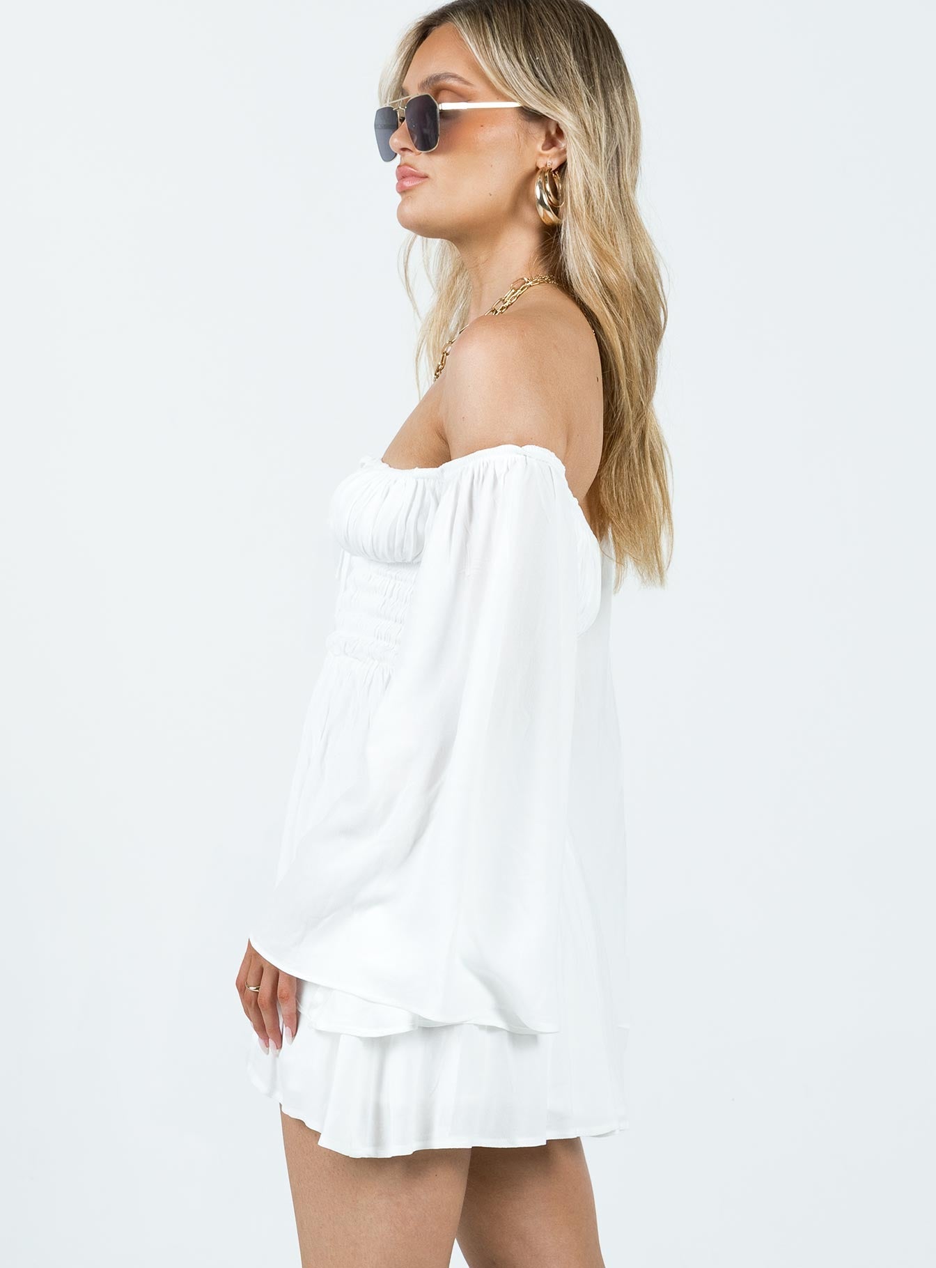 Halle Mini Dress White