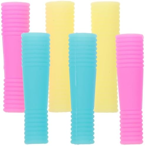 FRCOLOR 6Pcs Tweezers Scissors Protection eyelash extension tweezers sleeve protectors lash cluster tweezers silicone scissors covers nail art scissors covers nail nippers cover manicure