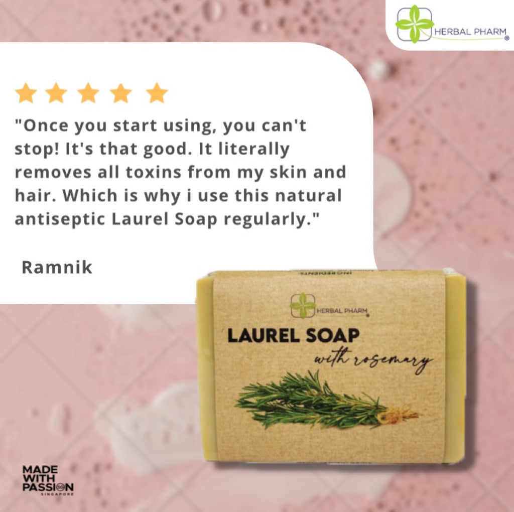Herbal Pharm, Laurel Soap With Rosemary, 125 g