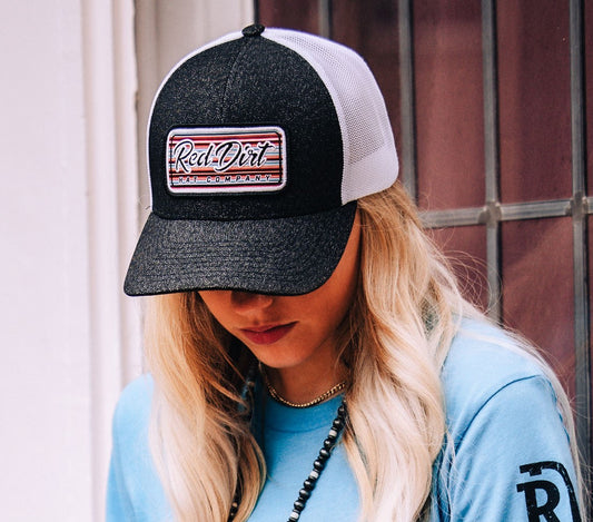 Red Dirt Hat Co. Serape 2023 - Heather Black/White