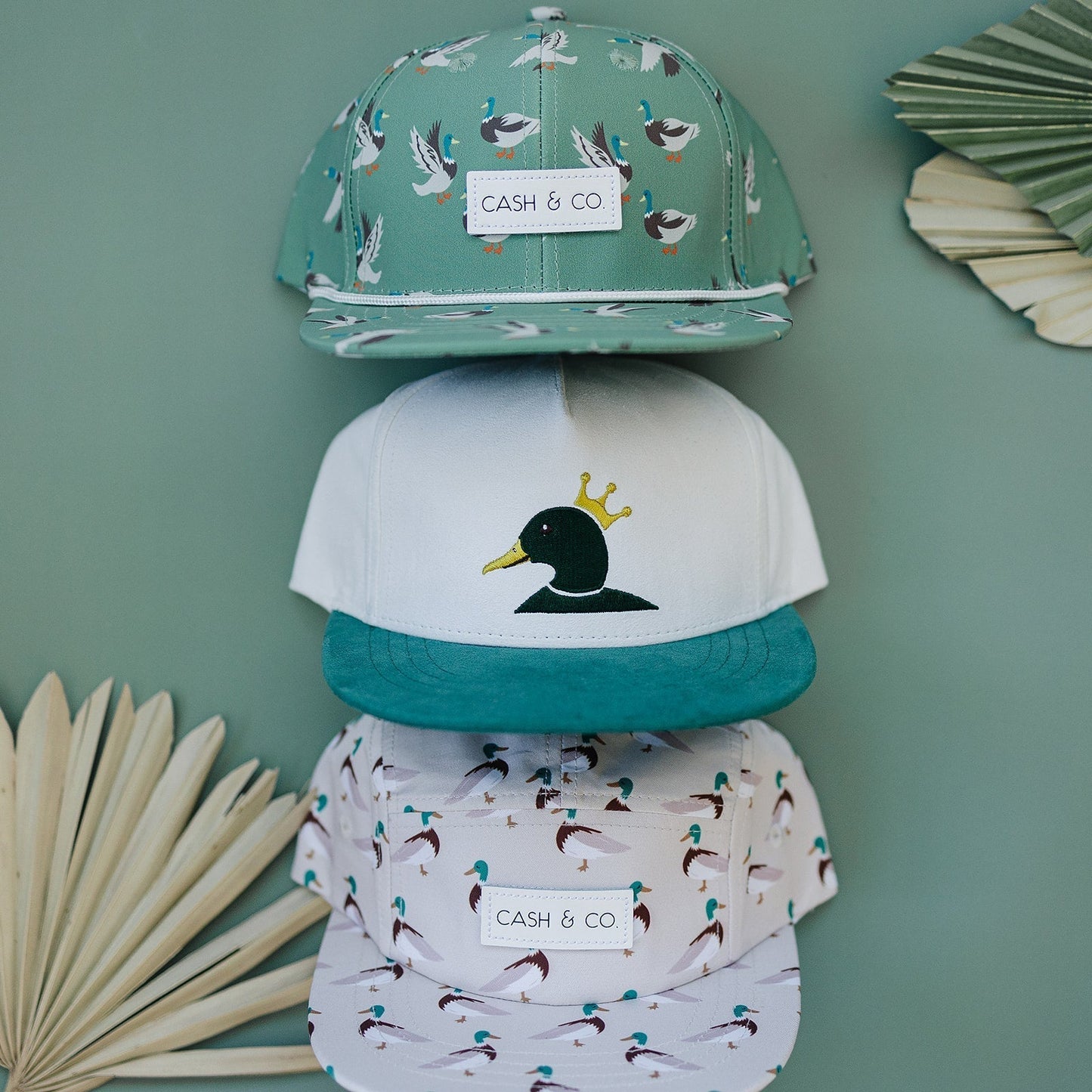 Duck Hunt Green Flat Brim Hat