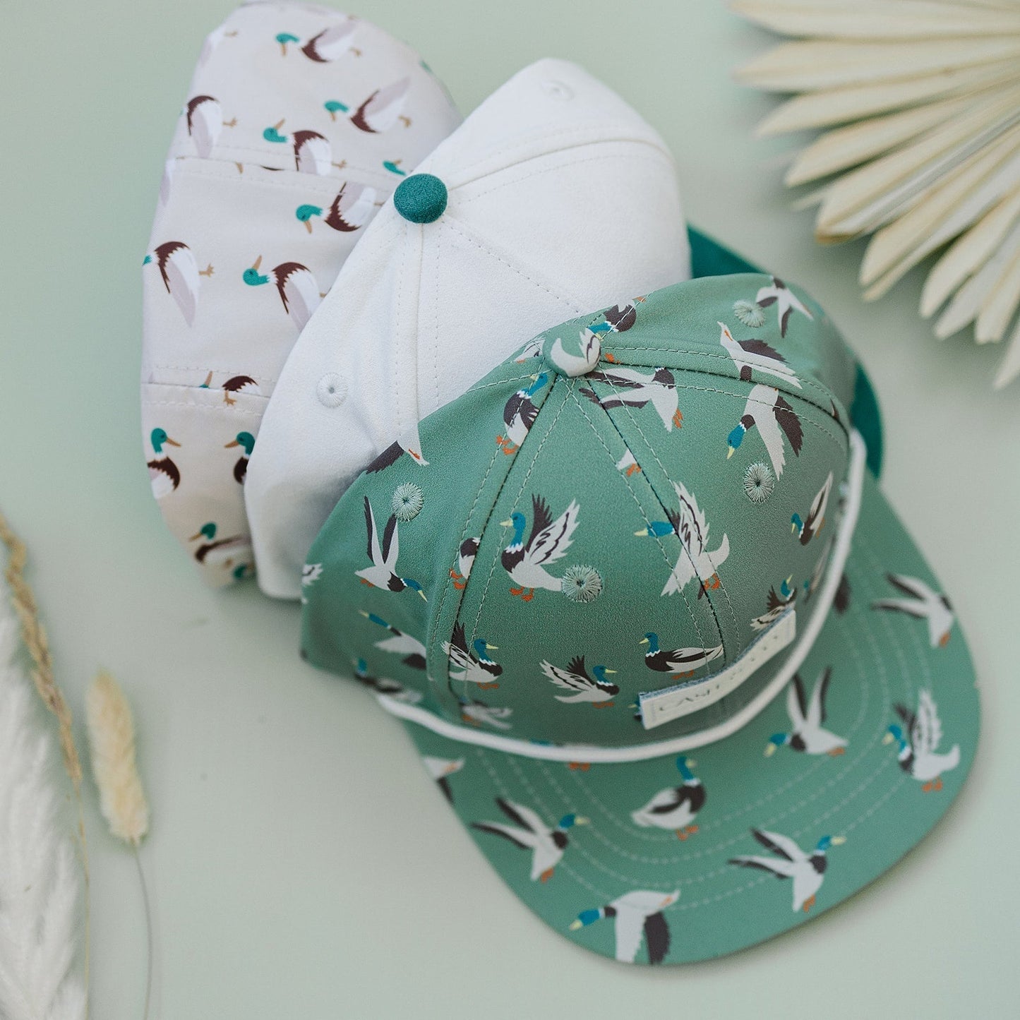 Duck Hunt Tan Flat Brim Hat