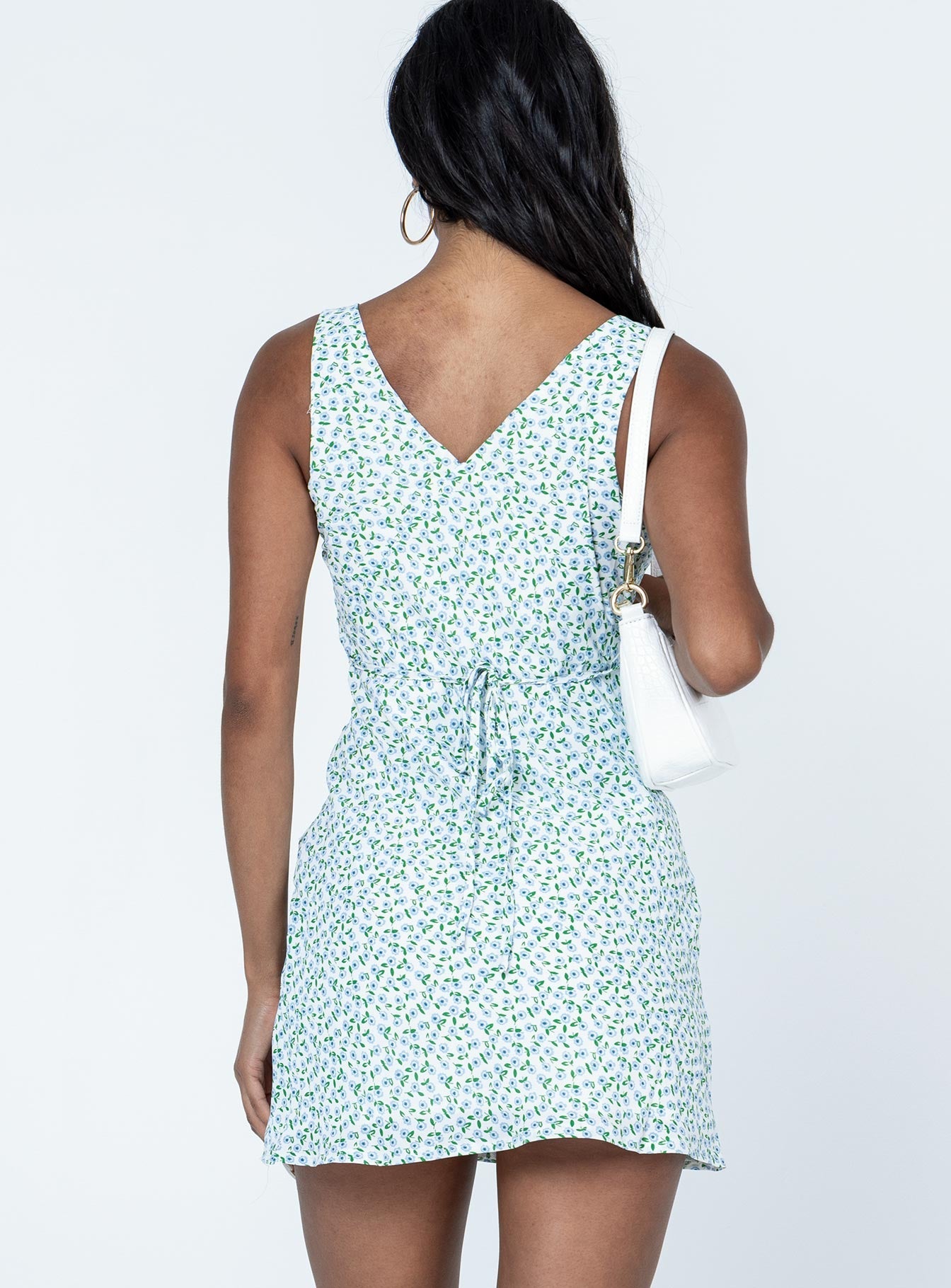 Harlen Mini Dress Blue / White Floral