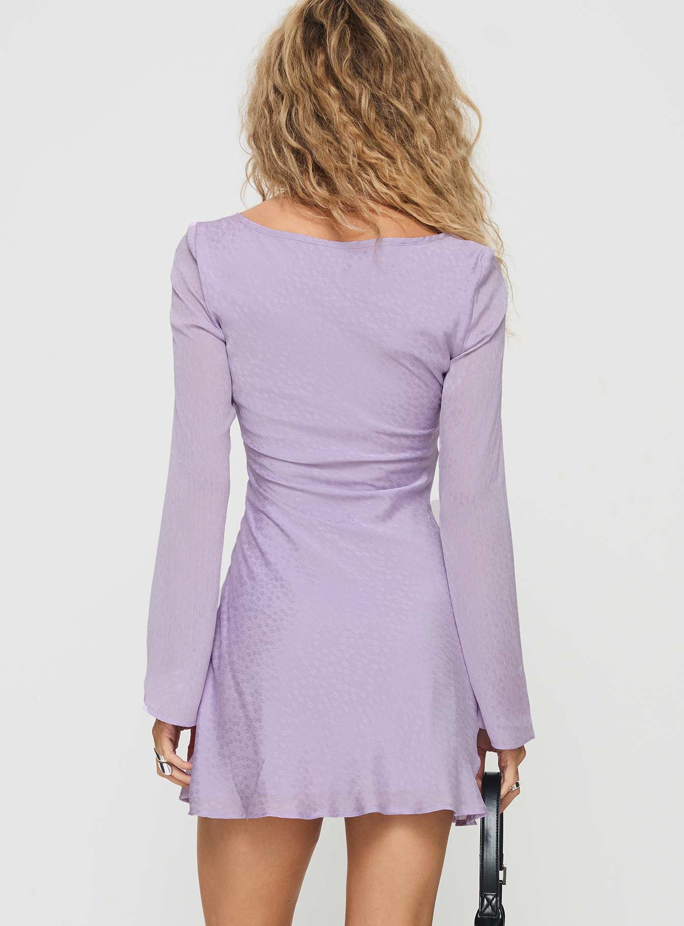 Sorrento Long Sleeve Mini Dress Purple