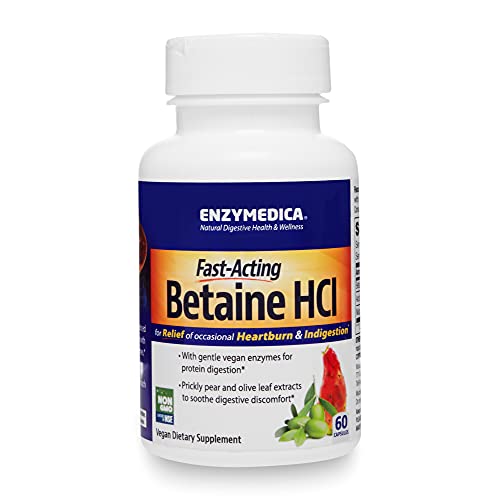 Enzymedica Betaine HCl 60 Capsules