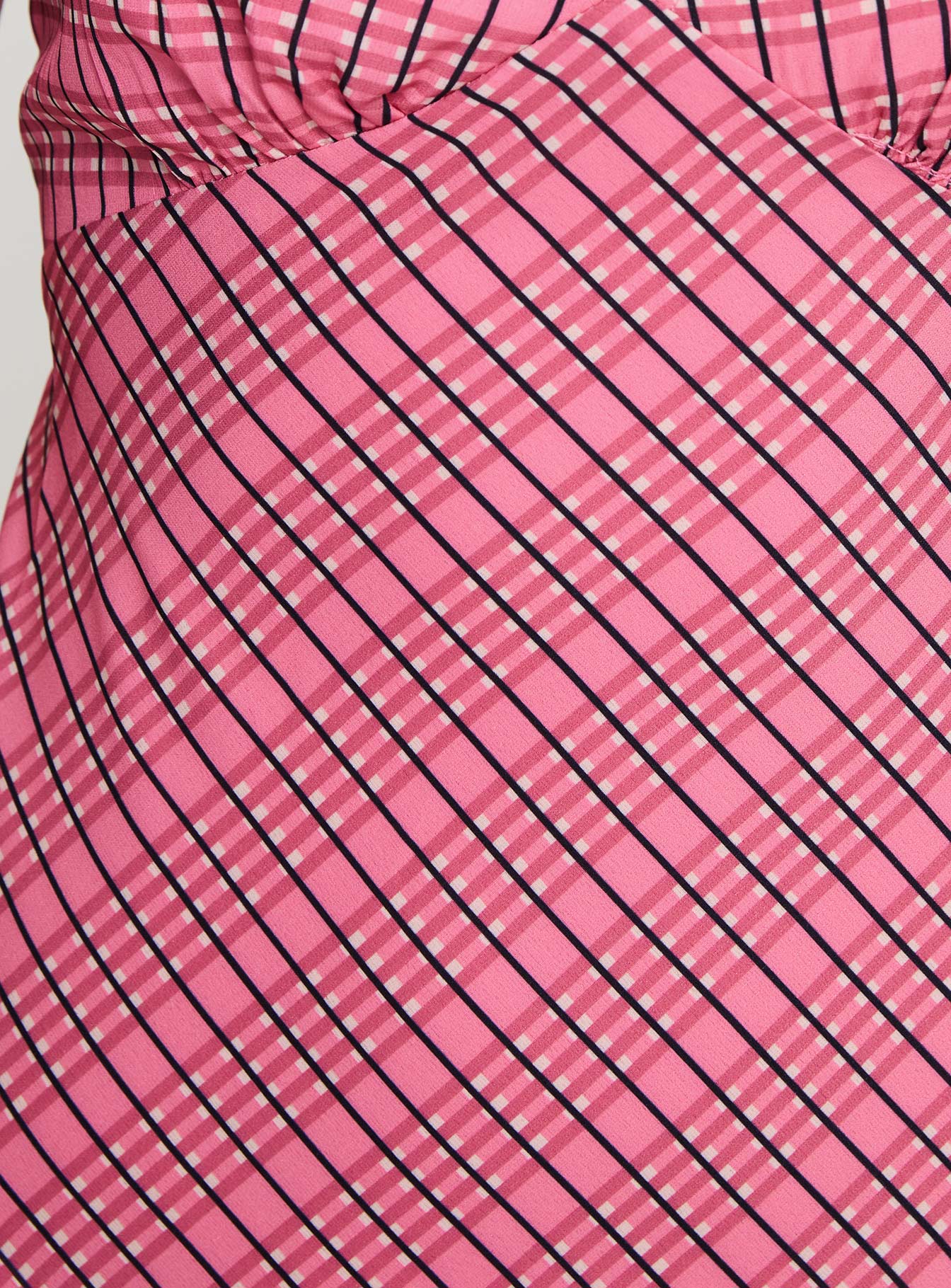Nellie Maxi Dress Pink Check