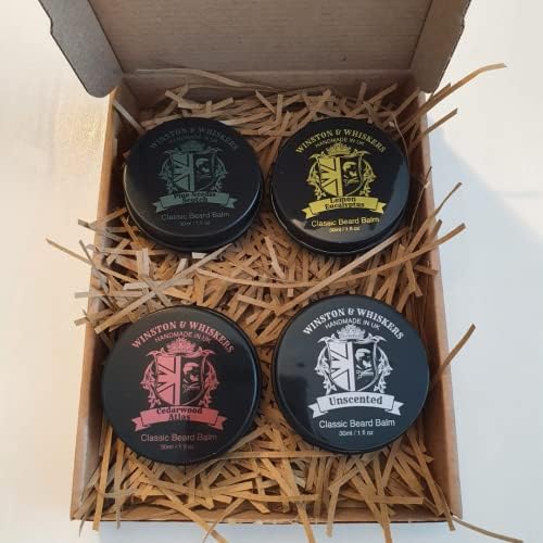 Winston & Whiskers Premium Beard Balm For Men | Beard Moisturiser Beard Wax & Beard Balm | Natural Ingredients The Best Beard Conditioner & Softener To Shape & Style Your Beard (Gift box)