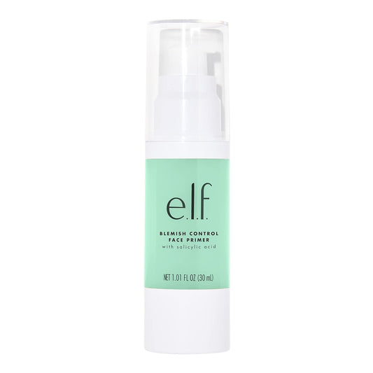 e.l.f. Blemish Control Face Primer, Soothing & Hydrating Makeup Primer For Fighting Blemishes, Grips Makeup To Last, Vegan & Cruelty-free, Large