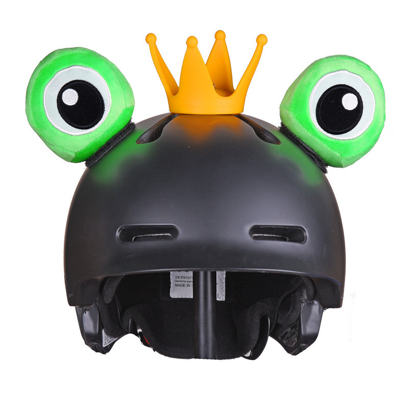 Motorcycle Frog Eyes Helmet Crown Decoration Cat Ears Small Accessories