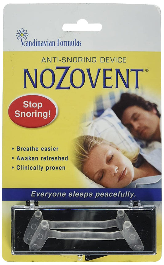 Scandinavian Formulas Nozovent Anti-Snoring Device, 2 Count