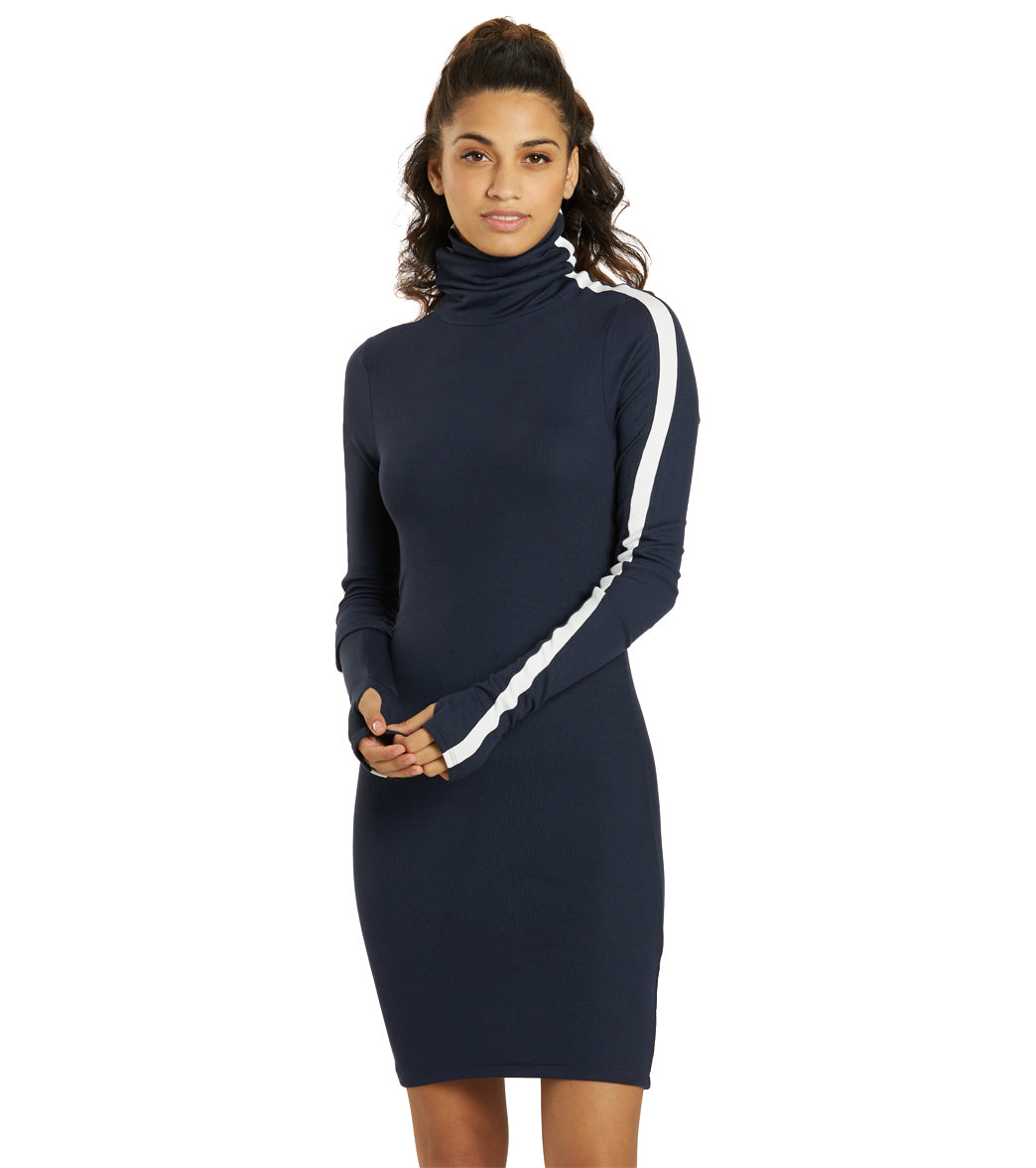 Splits 59 Jackson Rib Turtleneck Dress