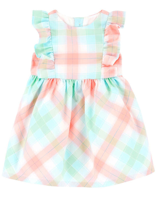Carter's Plaid Flutter Dress