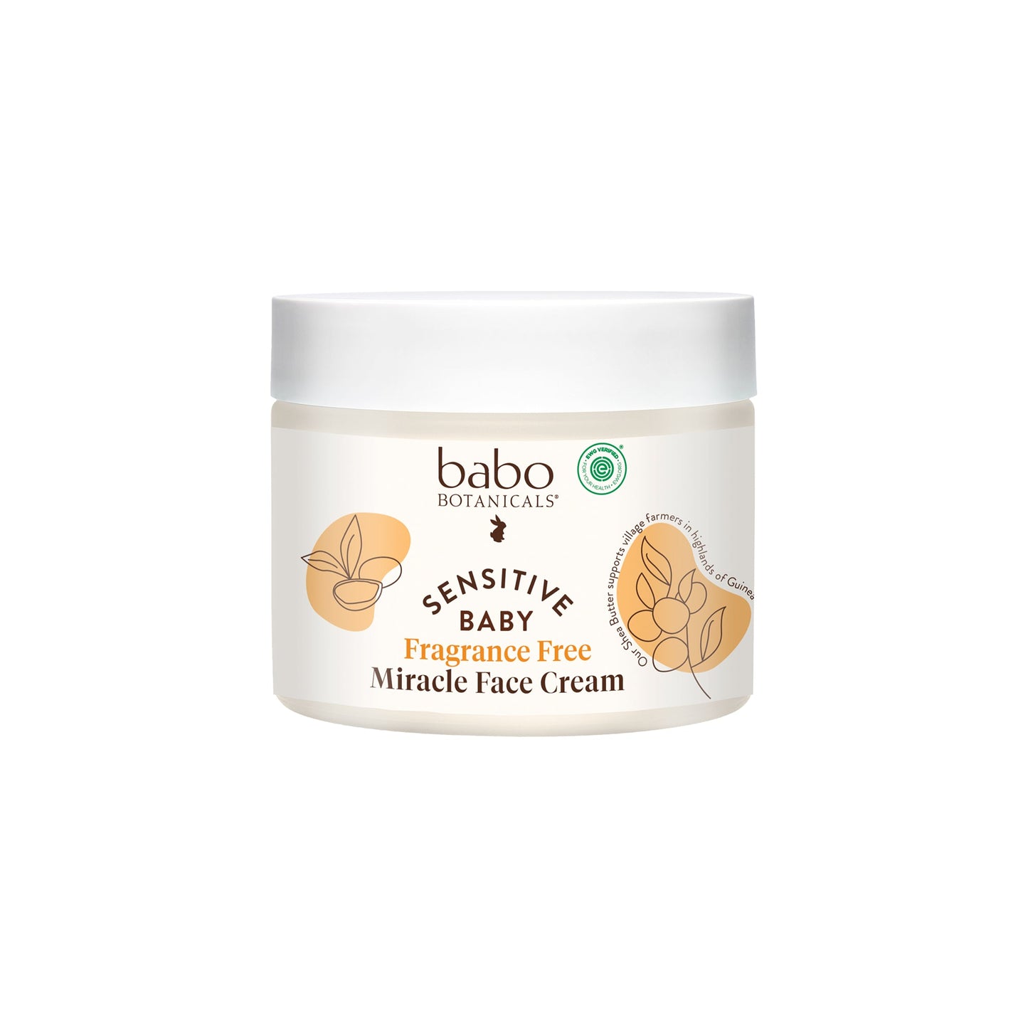 Babo Botanicals Sensitive Baby, Fragrance Free, Miracle Cream