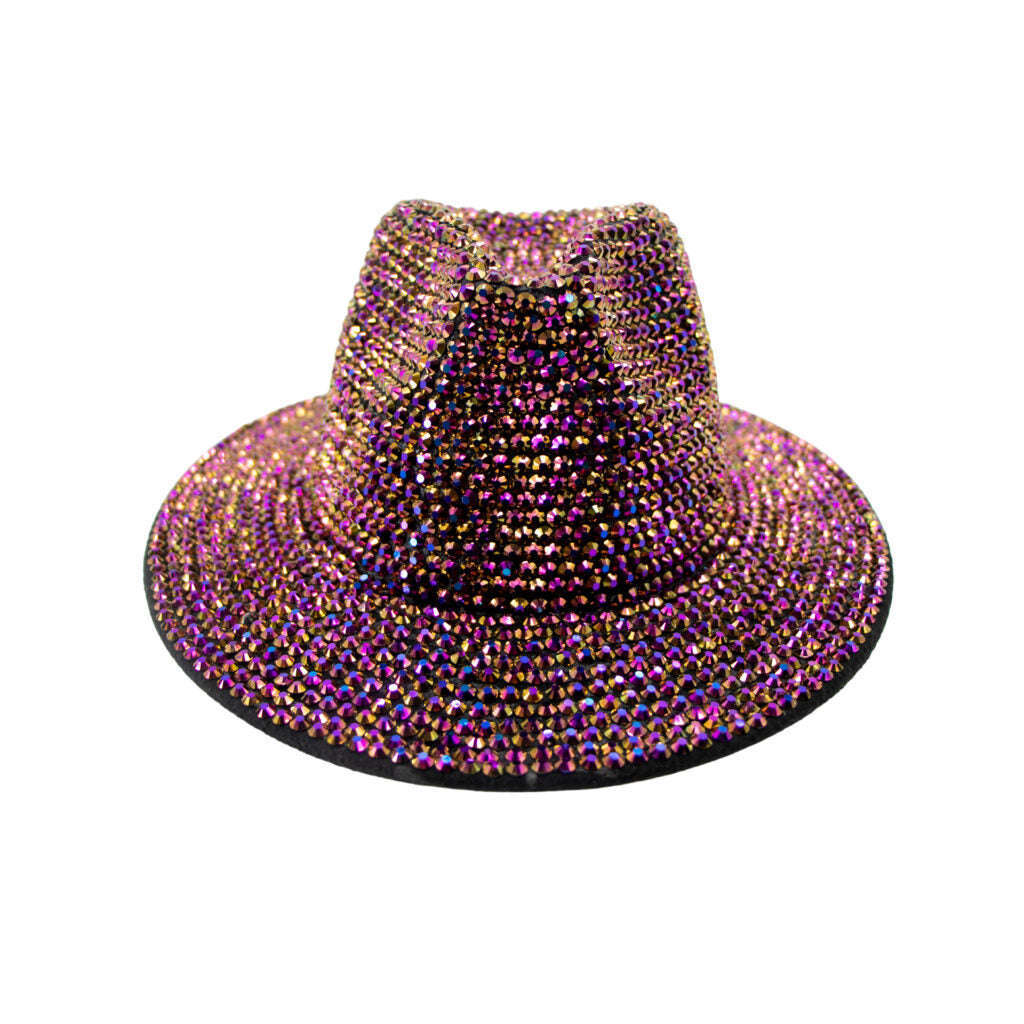 Rhinestone Fedora Hat