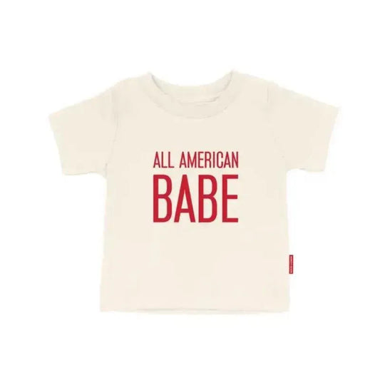 97 Design & Co - All American Babe Kids T-Shirt, 4th of July