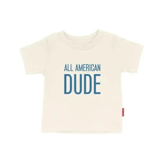 97 Design & Co. - All American Dude Kids T-Shirt, 4Th Of July