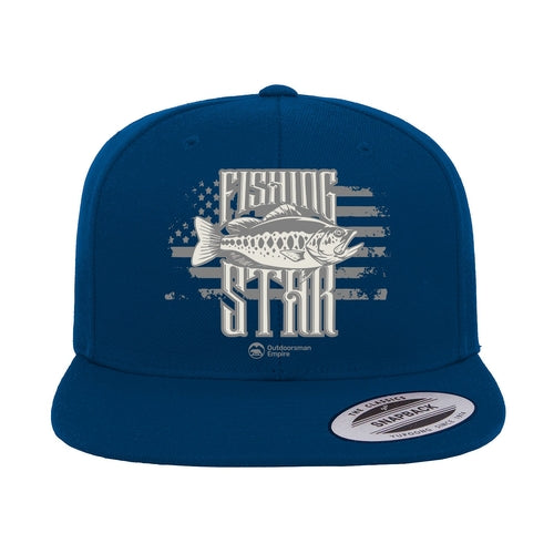 Fishing Star Flat Bill Cap