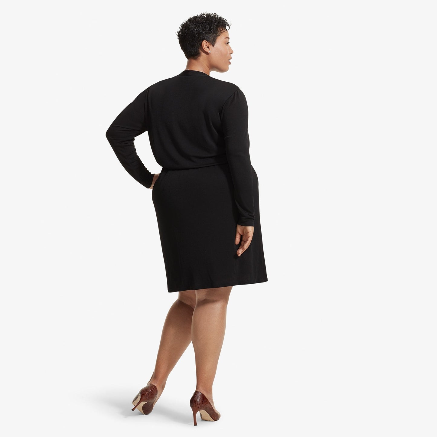 Morgan Dress - Knit Crepe :: Black