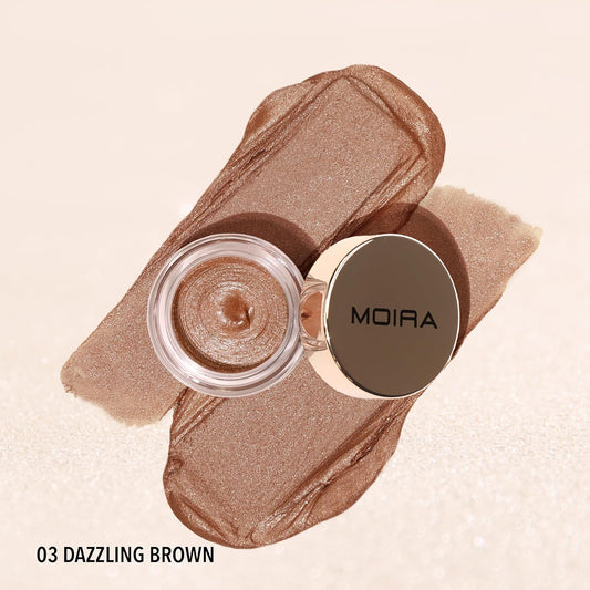 Moira Everlust Shimmer Cream Shadow (003, Dazzling Brown), 0.18 Fl Oz (Pack of 1)