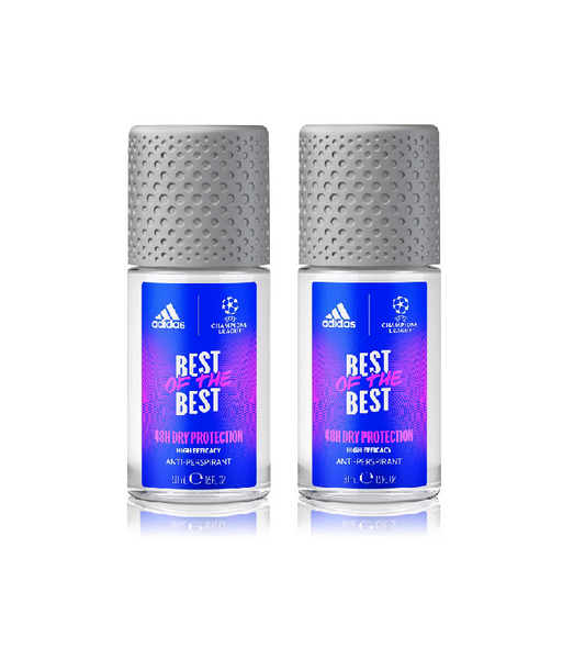 2xPack Adidas UEFA-9 Best of the Best Deodorant Roll-On - 100 ml