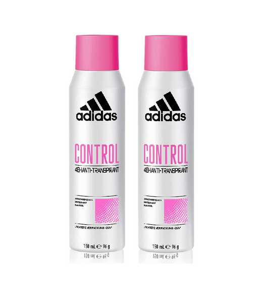 2xPack Adidas Control 48H Antiperspirant Deodorant Natural Spray - 300 ml