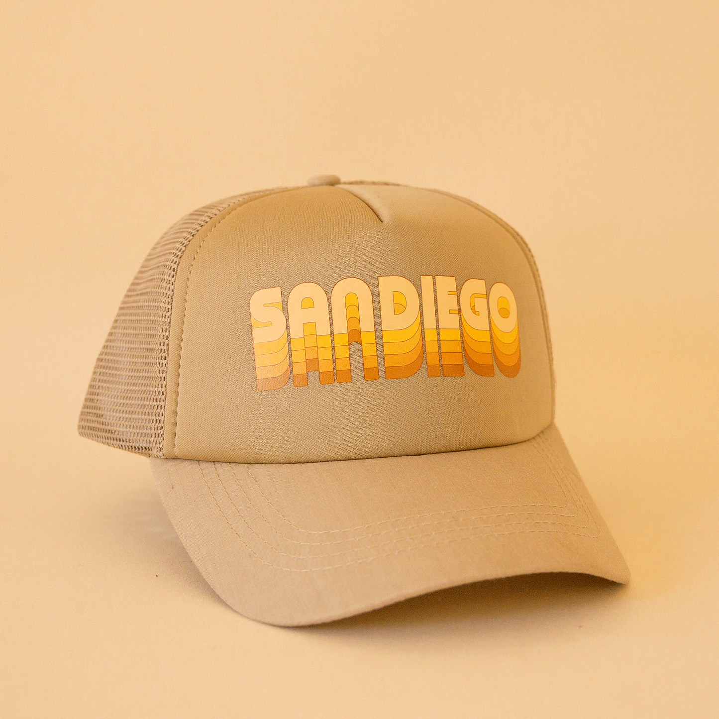 Human Trucker Hat | Khaki San Diego