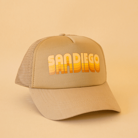 Human Trucker Hat | Khaki San Diego