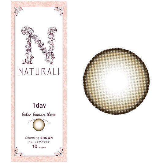 Naturali Color Contacts 1 Day Charming Brown 10 Pieces Dia14.2Pwr-1.75 Japan