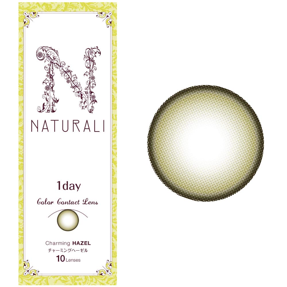 Naturali Color Contacts 1 Day Charming Hazel 10Pcs Dia14.2 Power 0.50 Japan