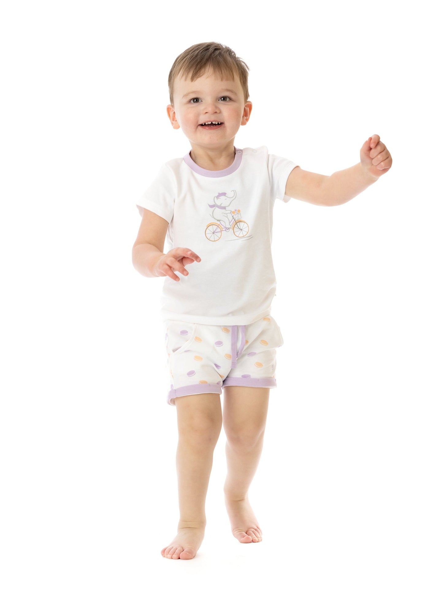 Organic Cotton Shorts - Macarons by Little Moy