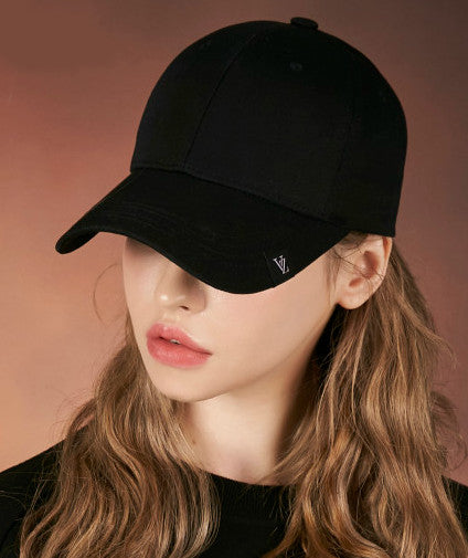VARZAR Cap Hat Label Visor Overfit Ball Cap Black