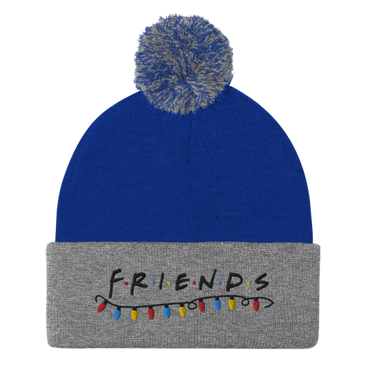 Friends FRDS-HLDY-LOGO Pom Pom Knit Beanie