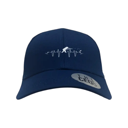 Fishing Heart Beat Embroidered Trucker Hat